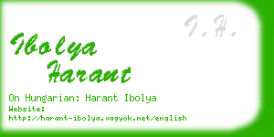 ibolya harant business card